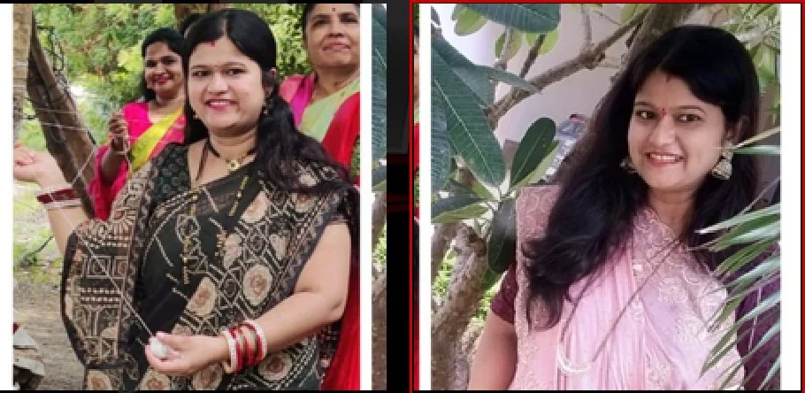 Apeksha Solunke before and after her transformation